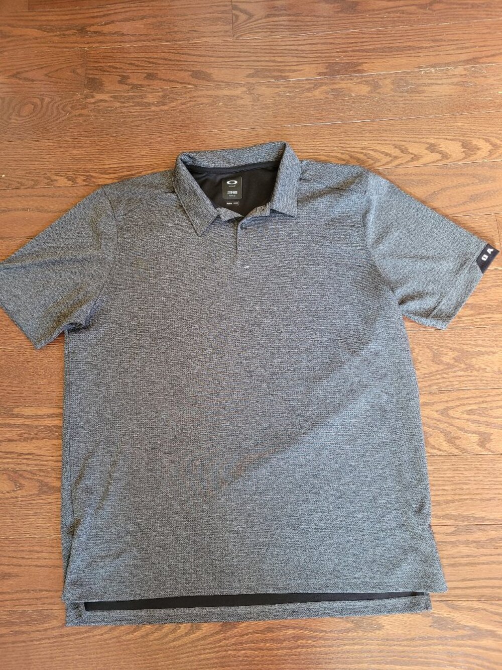 Oakley Golf Polo Grey Performance Shirt Stretch Ohydrolix - Mens Regular Fit XL
